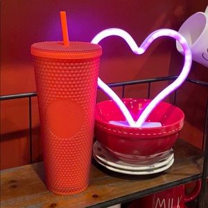 🌟LAST ONE Starbucks Coral/Red Matte Tumbler